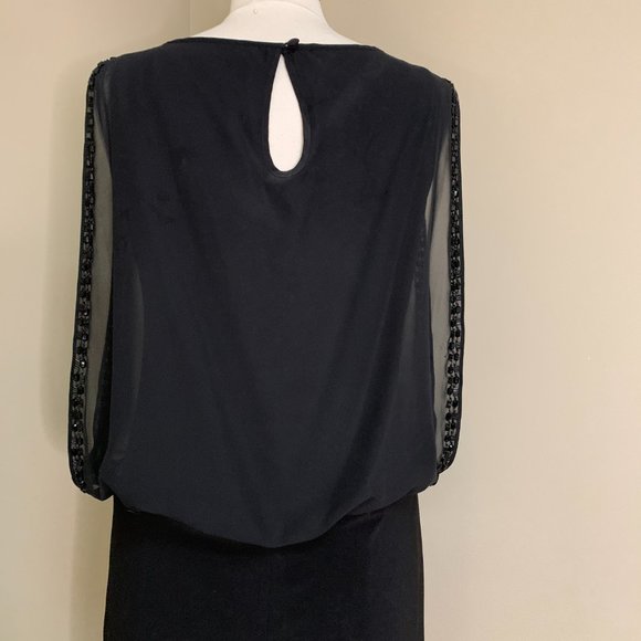 SCARLETT NITE BLACK DRESS SIZE 10 #29 - Picture 5 of 6